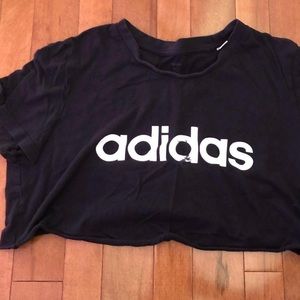 adidas cropped tee